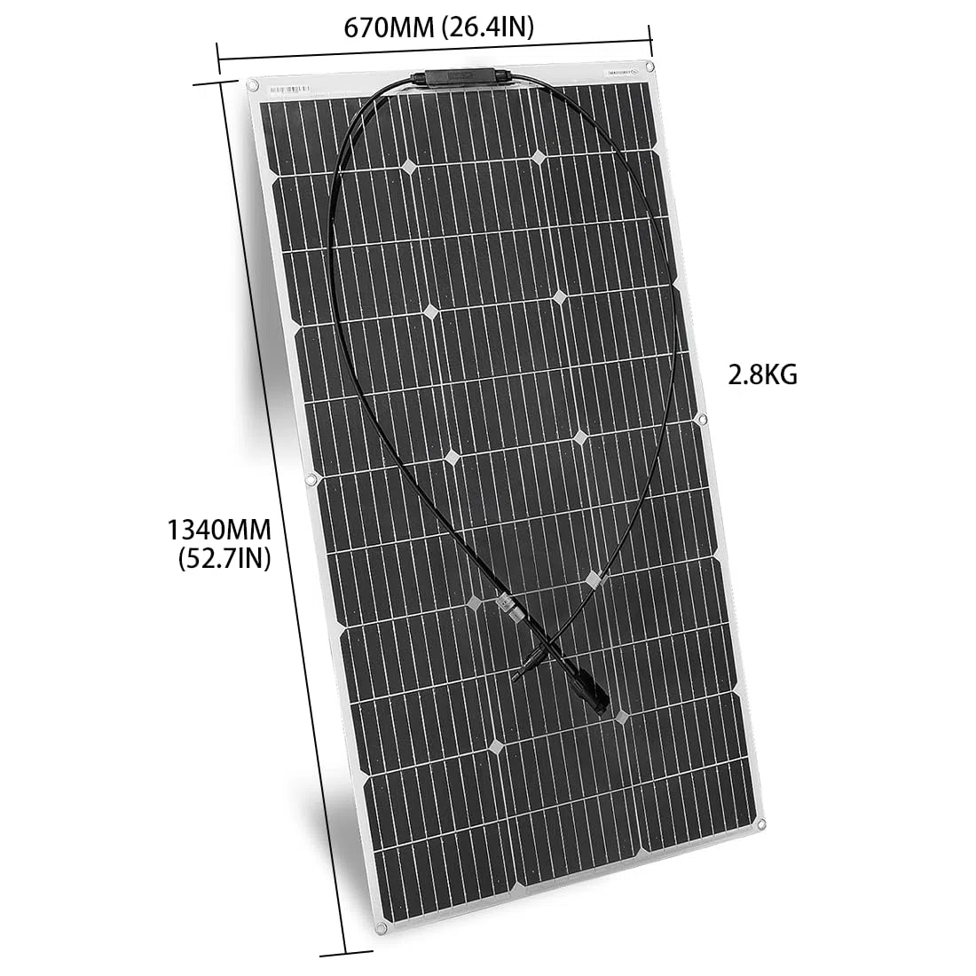 400W Flexibles Solarmodule l(2x200W Solarpane) – Monokristallin, 24V/12V, Semi-Flexibel | Off-Grid Ladegerät für RV, Boot, Kabine, Van, Auto | Ideal für Unebenheiten Oberflächen