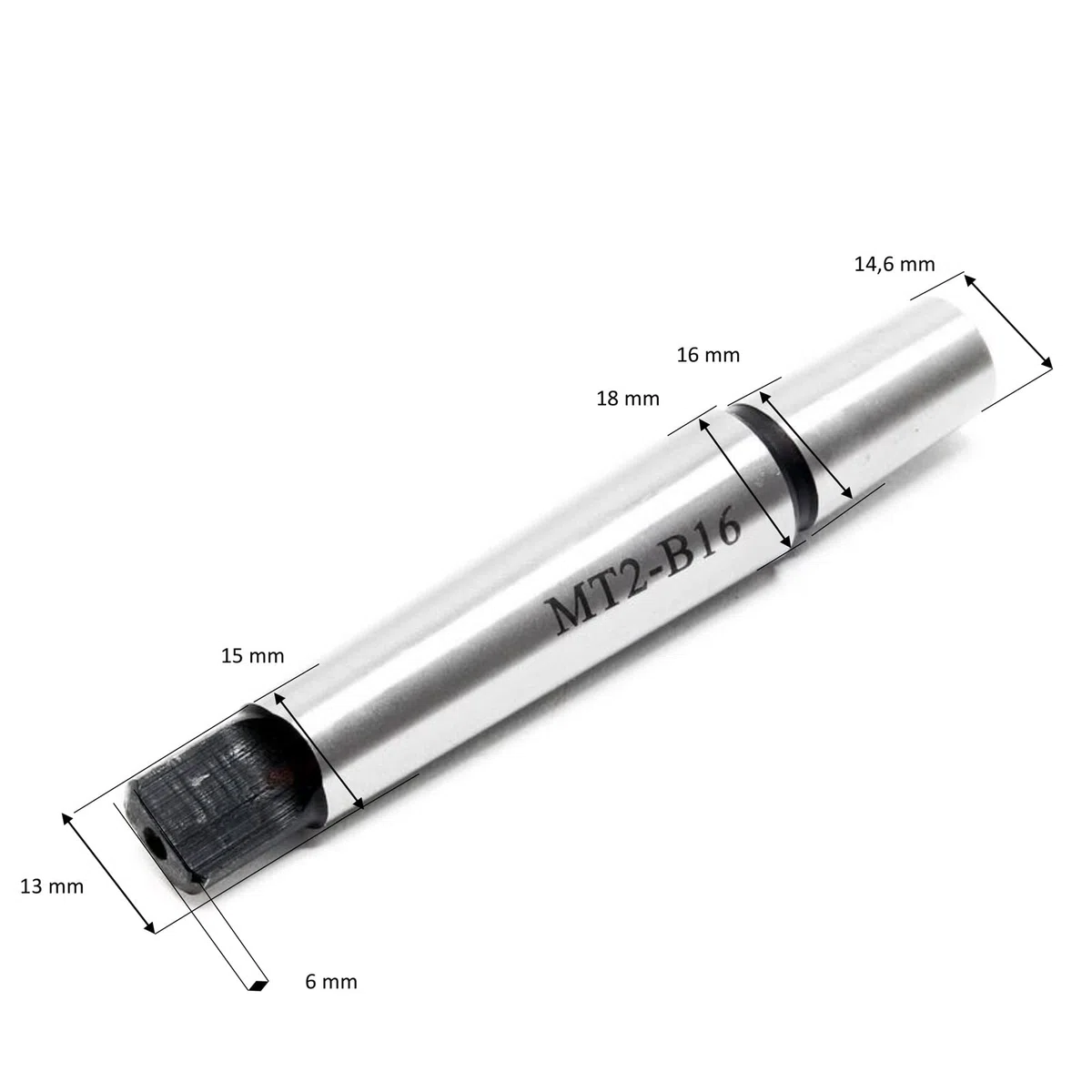Wiltec Schnellspannbohrfutter MK2-B16 mit 16mm Spannbereich und integriertem Morsekegel Bohrfutter für Bohrmaschine Fräsmaschine Drehmaschine