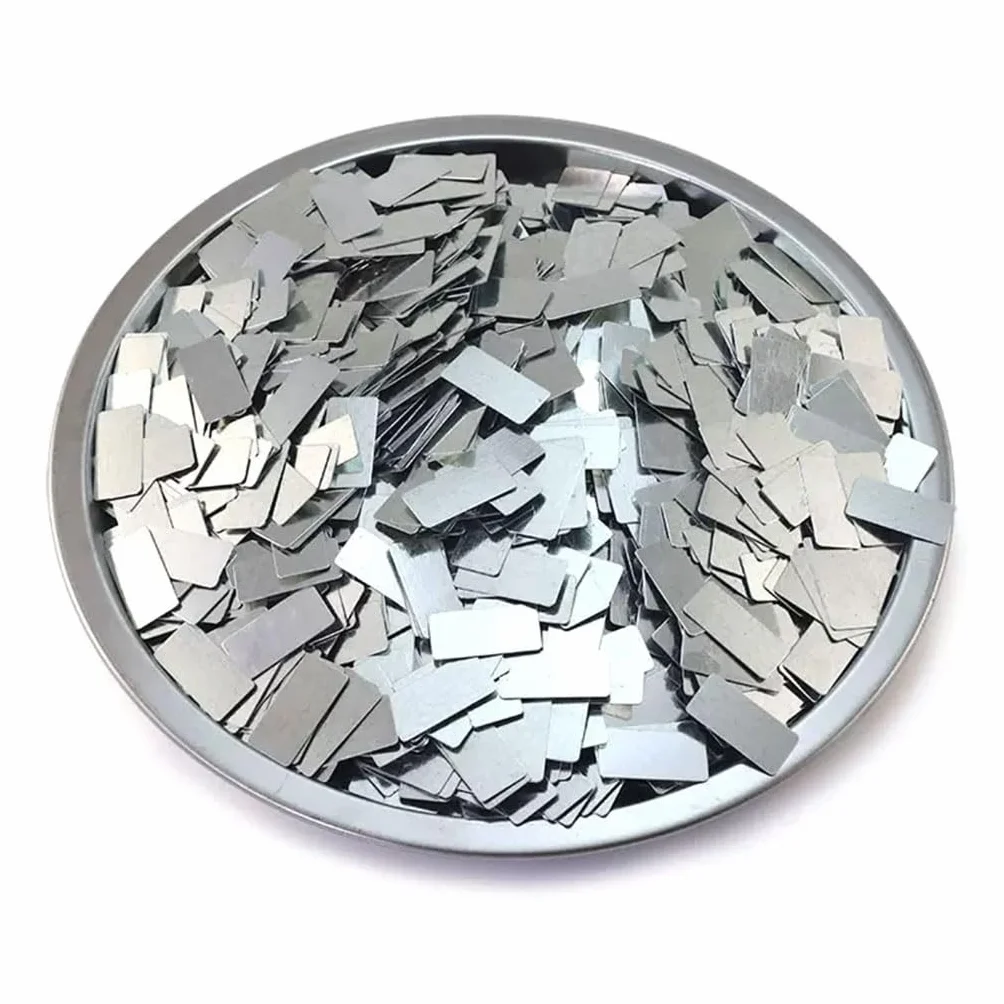 100 Stück Ultradünnes Verzinktes Eisenblech, 0,3 Mm 0,5 1,0 Mm Dickes, Rostfreies Eisenblech, Rechteckiges Kleines Eisenblech Zur Verwendung Mit Magneten(20x10x1.0mm)