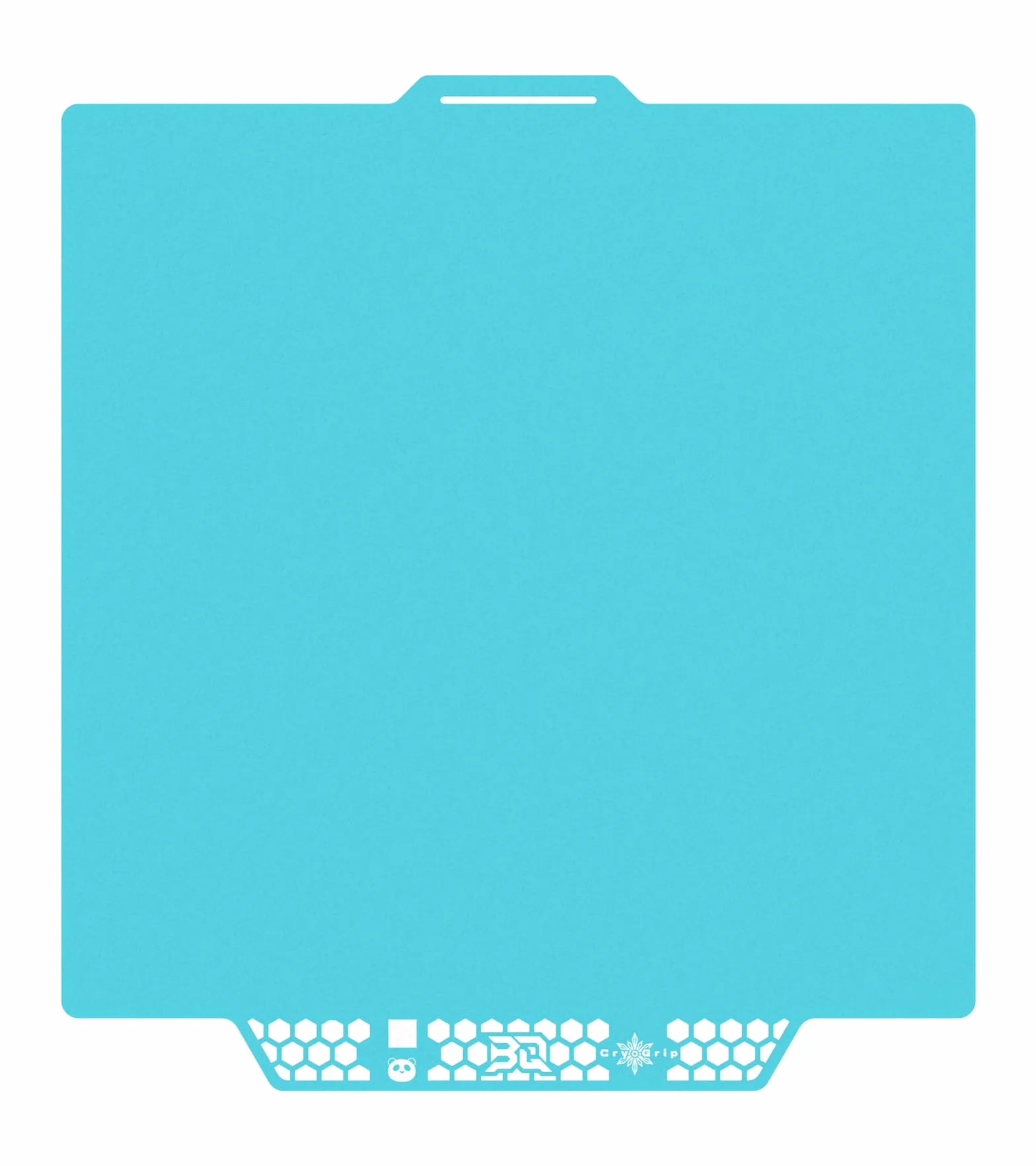 BIQU CryoGrip Pro Glacier-Original Panda Build Plate for Bambu-Lab P2S P1S P1P X2D X1C X1E A1 3D Printers, Double-Sided Fine Textured Spring Steel Sheet, Firm Adhesion, 257x257mm, 1 Piece