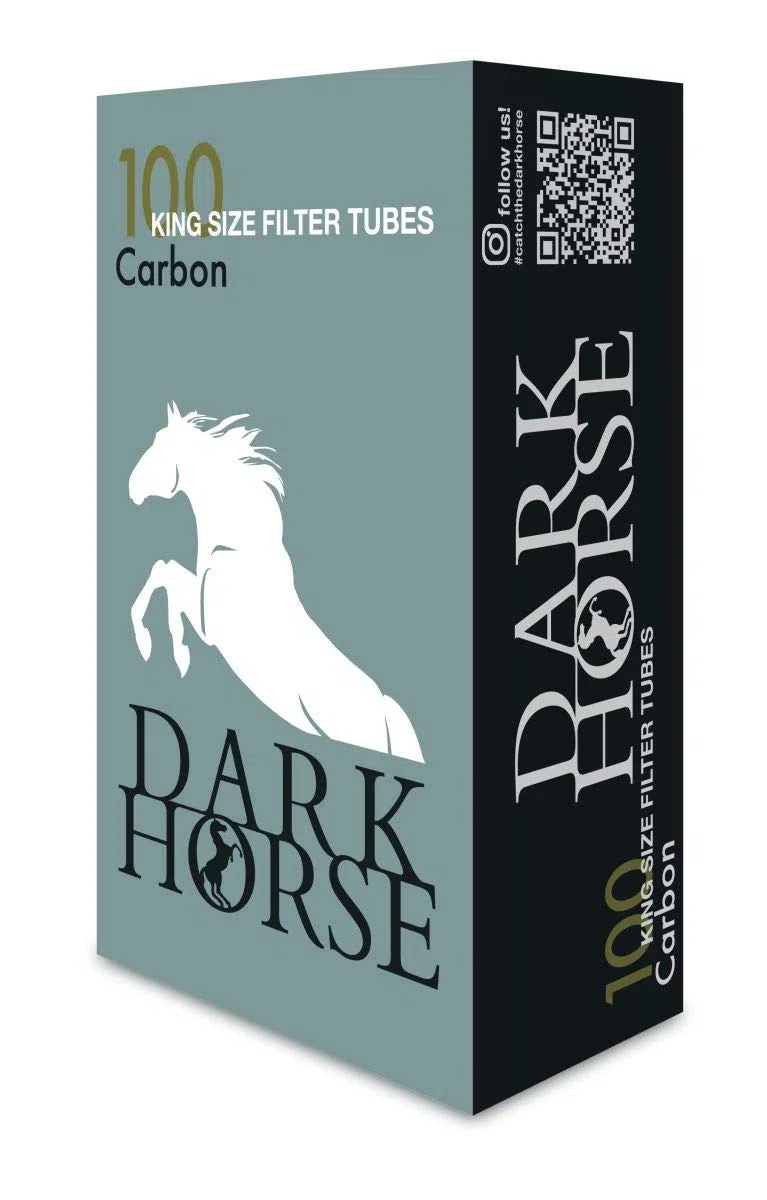 Dark Horse King Size Filterhülsen Carbon, Triple Active, 100 Tubes pro Box 15 Boxen (1500 Hülsen)