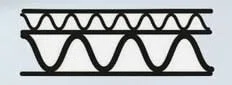 5 Stck Zuschnitte stabile 3mm Doppel Wellpappe mit beidseitig weissem Deckblatt 60x90 cm