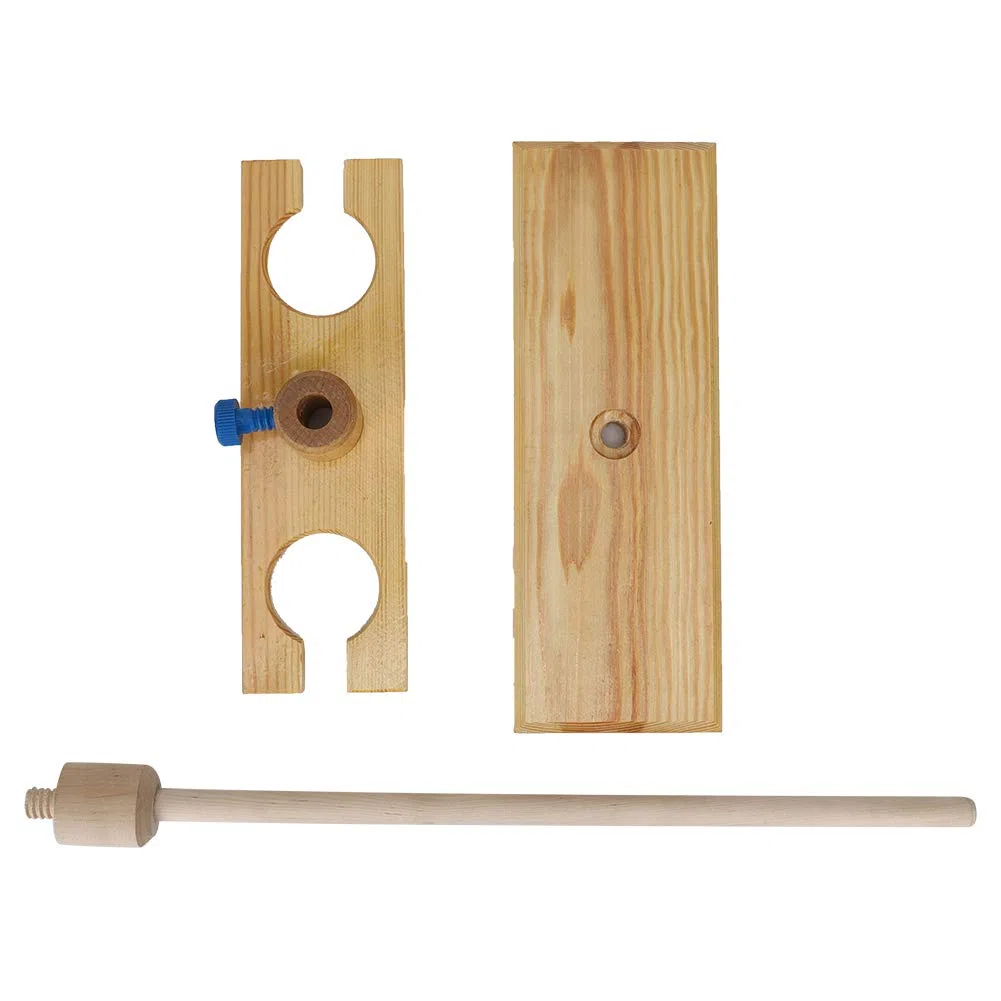 Pilipane Trichter Rack Trichter Stand Trichter Unterstützung Einstellbarer Höhe Holztrichterhalter für Laborexperimente und wissenschaftliche Forschung Holzmaterial 2 Lochplatte