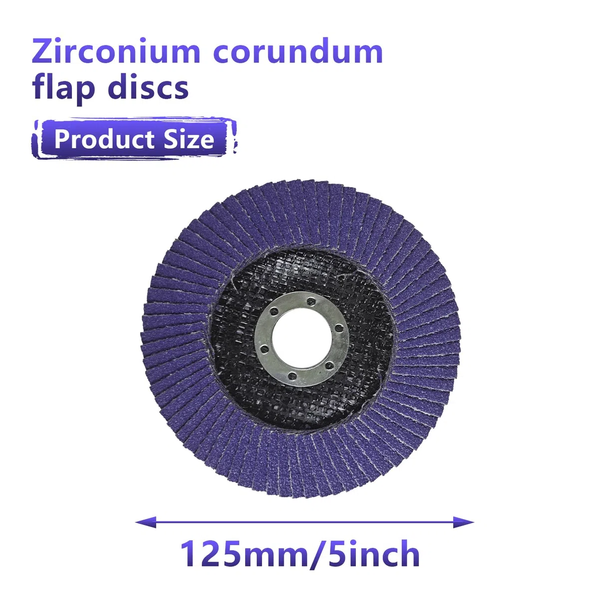 20 Stück Schleifscheiben 125mm Winkelschleifer für Fächerscheibe, Korn 80, für Metall/Edelstahl/Holz, Winkelschleifer Zubehör