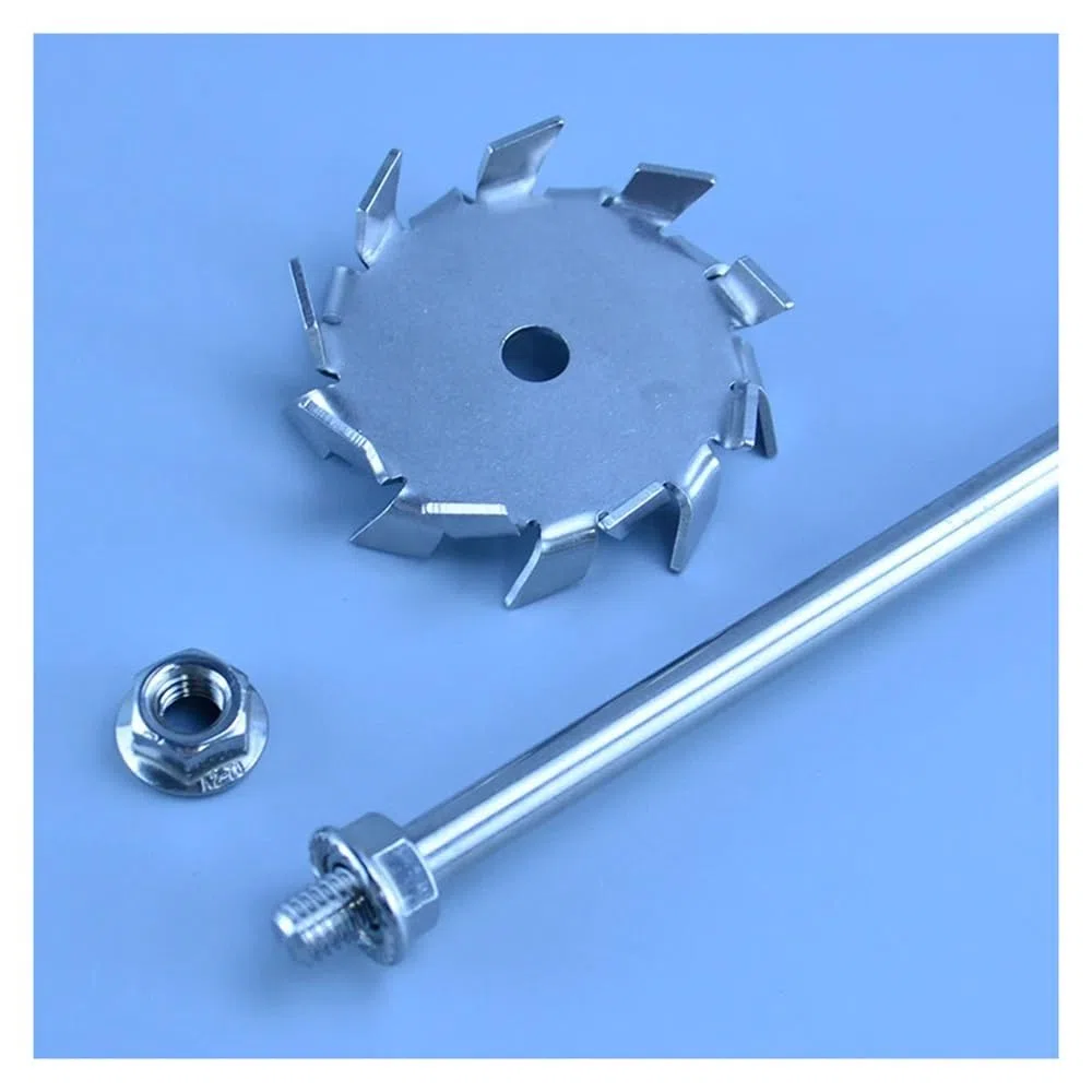 Labor 304 Edelstahl Rührer Dispersion Disk Runde Platte Dispergieren Propeller Rühren(80mm)