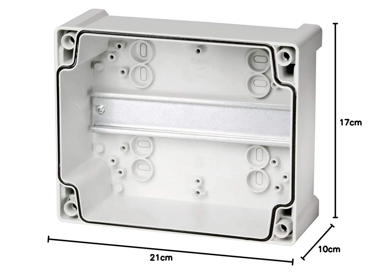 TA 201610 Wand-Gehäuse 201 x 163 x 98 ABS Lichtgrau (RAL 7035) 1 St.