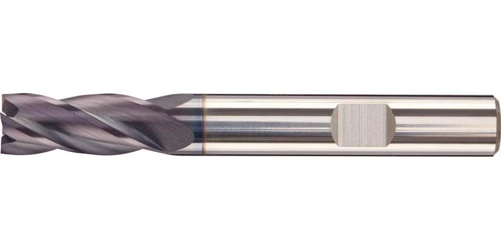 FORTIS VHM Schaftfräser Z4 30G lang 10,0mm AlTiN+ HB