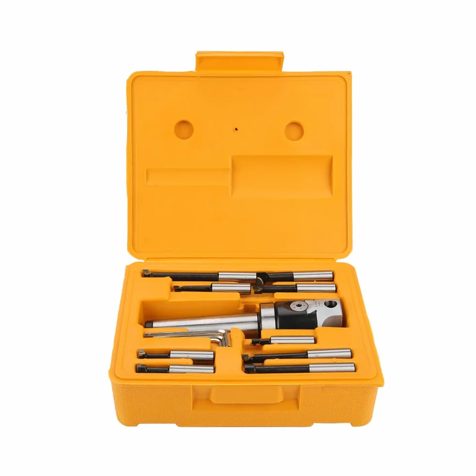 MT4-M16 Fräsmaschine Zubehör Set，F1-12mm Bohrlöcher Aufsteckadapter Set，MT4-M16 Aufsteckadapter/Bohrkopf/Bohrstangen/Schlüssel，zur CNC-Maschine