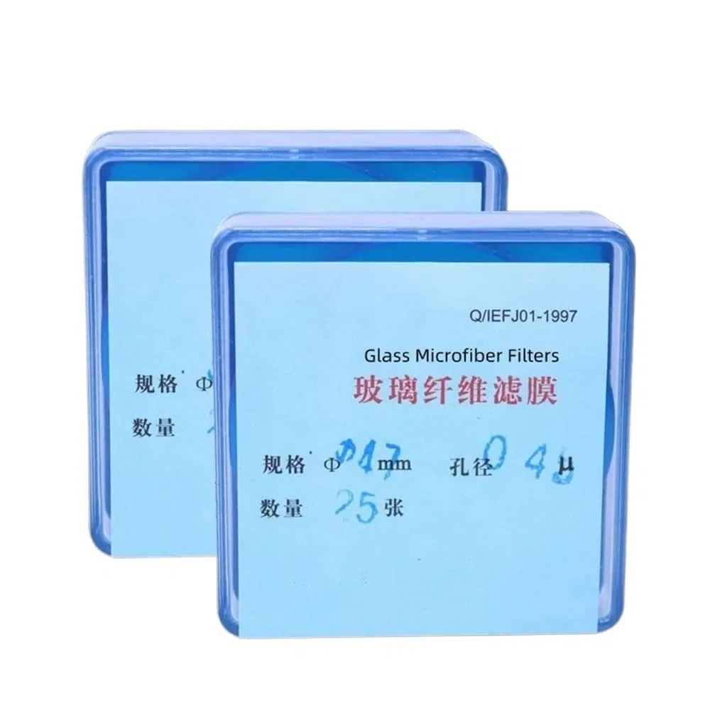Glasfaserfilter Durchmesser 47 mm Porengröße 0,22/0,45/0,7/1,0/1,2/1.6um 25 Kreise Superfine GF Filterpapier Staubmembran(0.7um)