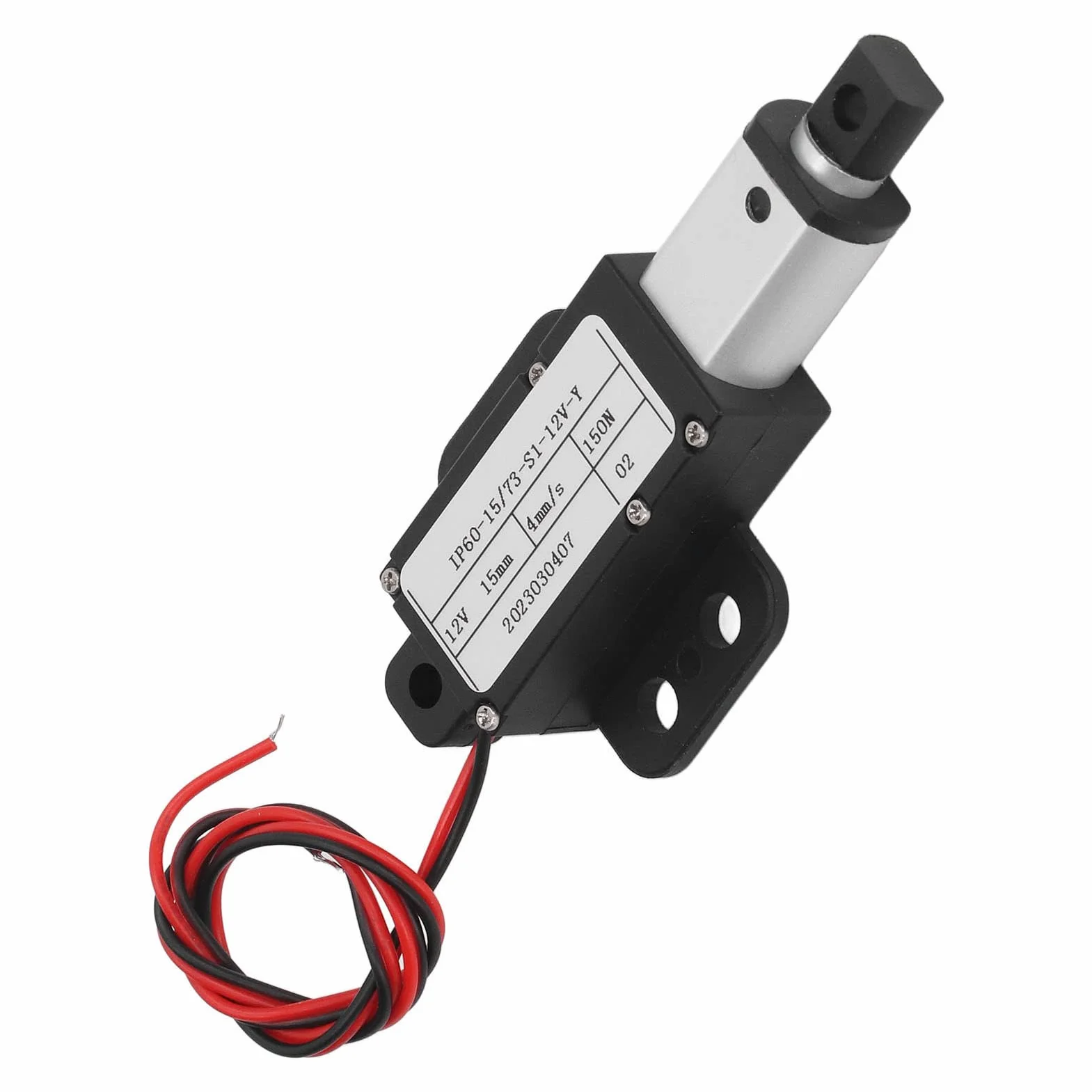 Mini Electric Linear Actuator 15 mm Hub Micro Motion Actuator 12 V Linearaktuator Elektrischer Linearantrieb (Mit Halterung)