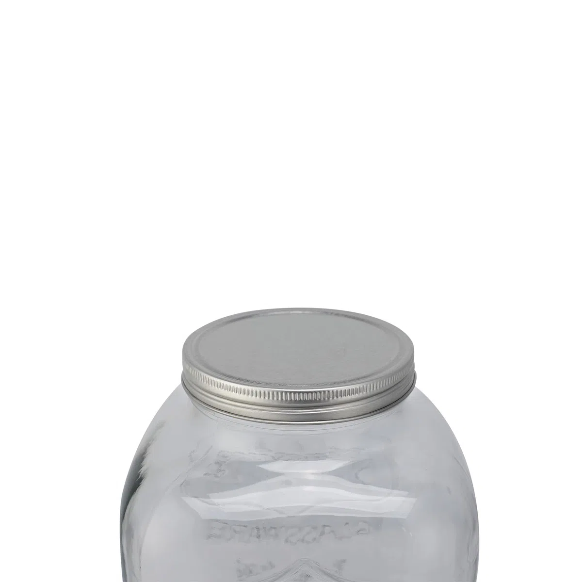 ECHTWERK Retro Getränkespender 5L, Glas, Robuster Limonadenspender mit luftdichtem Zapfhahn und Metalldeckel, ideal für Kaltgetränke auf Partys, Buffets & Feste