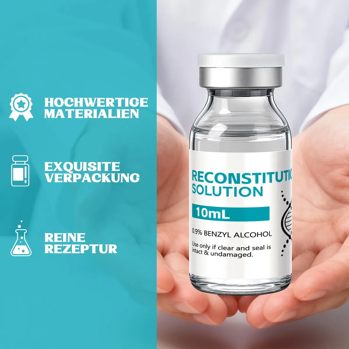 3 Stück X 10 ML Hochwertige Qualität Verschlossene Flasche, Verschlossene Glasflasche, Einzeln Verpackt
