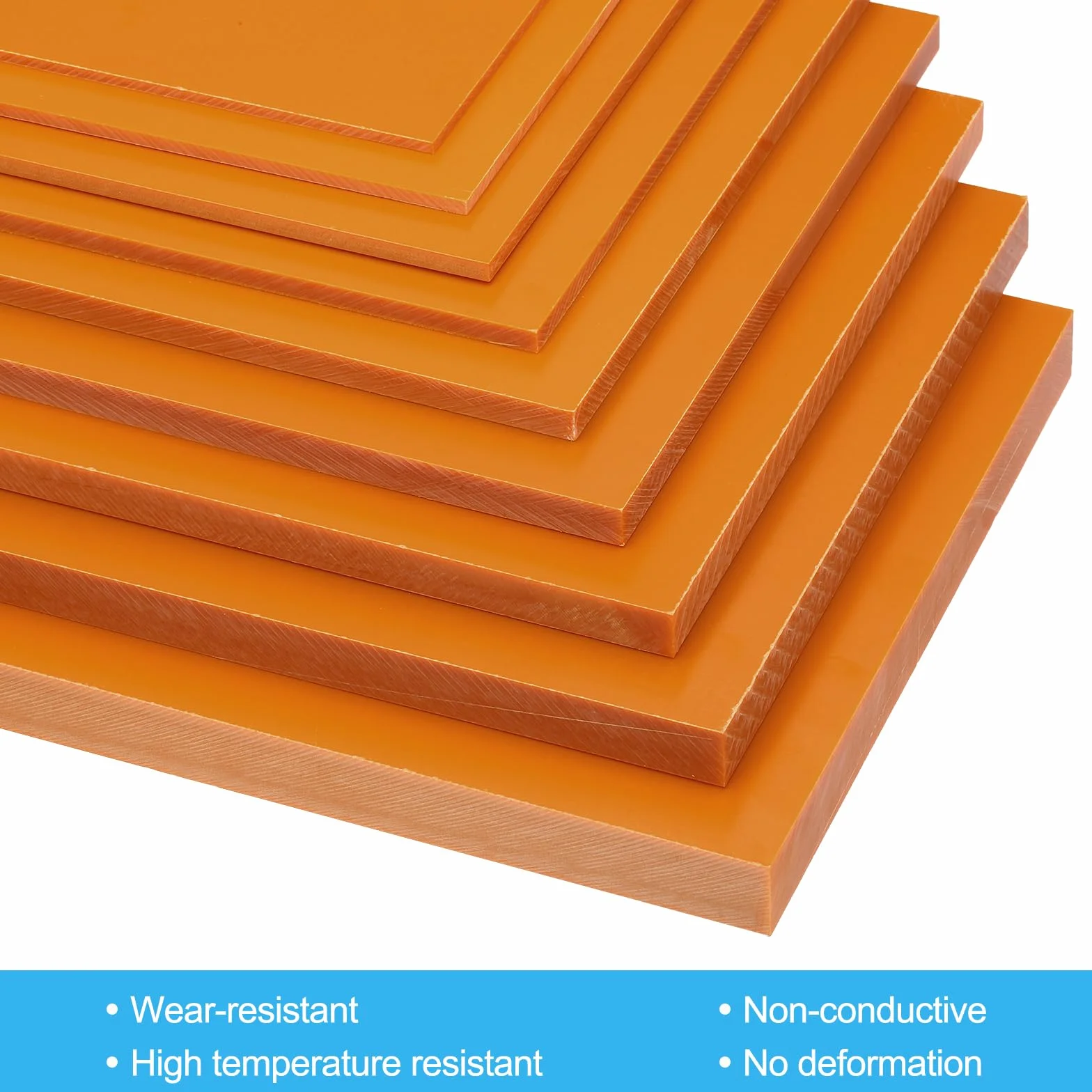 PATIKIL 400x300x3mm Phenolharz Kunststoffplatte 1 Stück Resin Laminierte Platte PCB Für Elektrische Elektronische Vorrichtungen DIY Und Handwerk Orange Rot