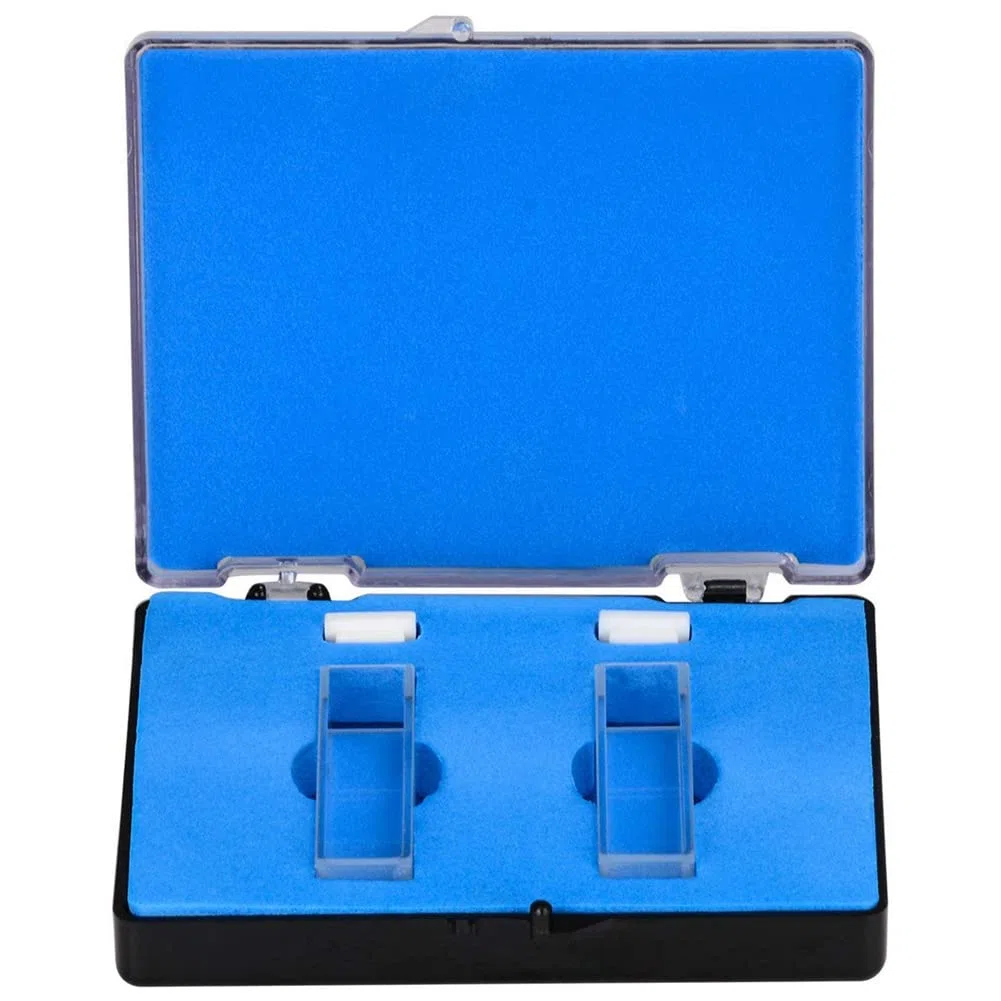 Quarz KüVette, Spektralphotometer KüVetten 10 mm Pfad Länge, 45 mm HöHe, 3,5 Ml Kapazität - 4 Stücke