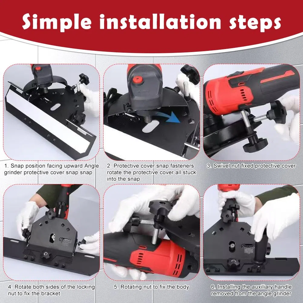 45 Grad Fliesenschneider für 115/125 mm Tile Cutter, Winkelschleiferständer für Fliesen Gehrungsschneider