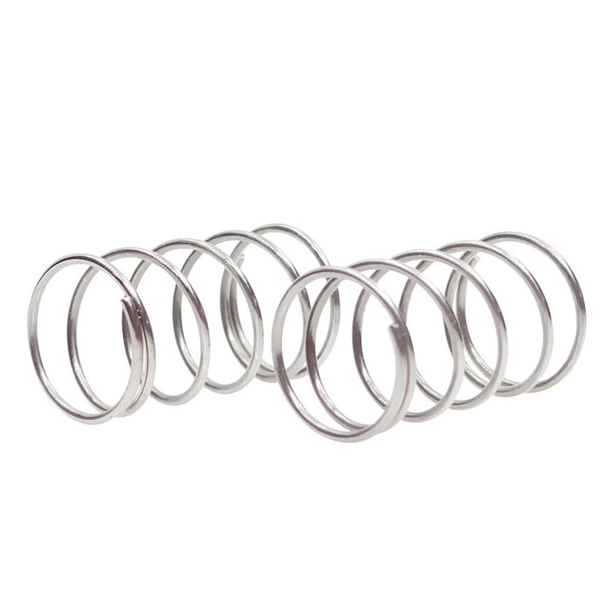 Druckfeder, Edelstahl, 1 mm x 5 mm x 60 mm, 1 mm Draht Durchmesser, 5 mm OD, 60 mm freie Länge, 10 Stück
