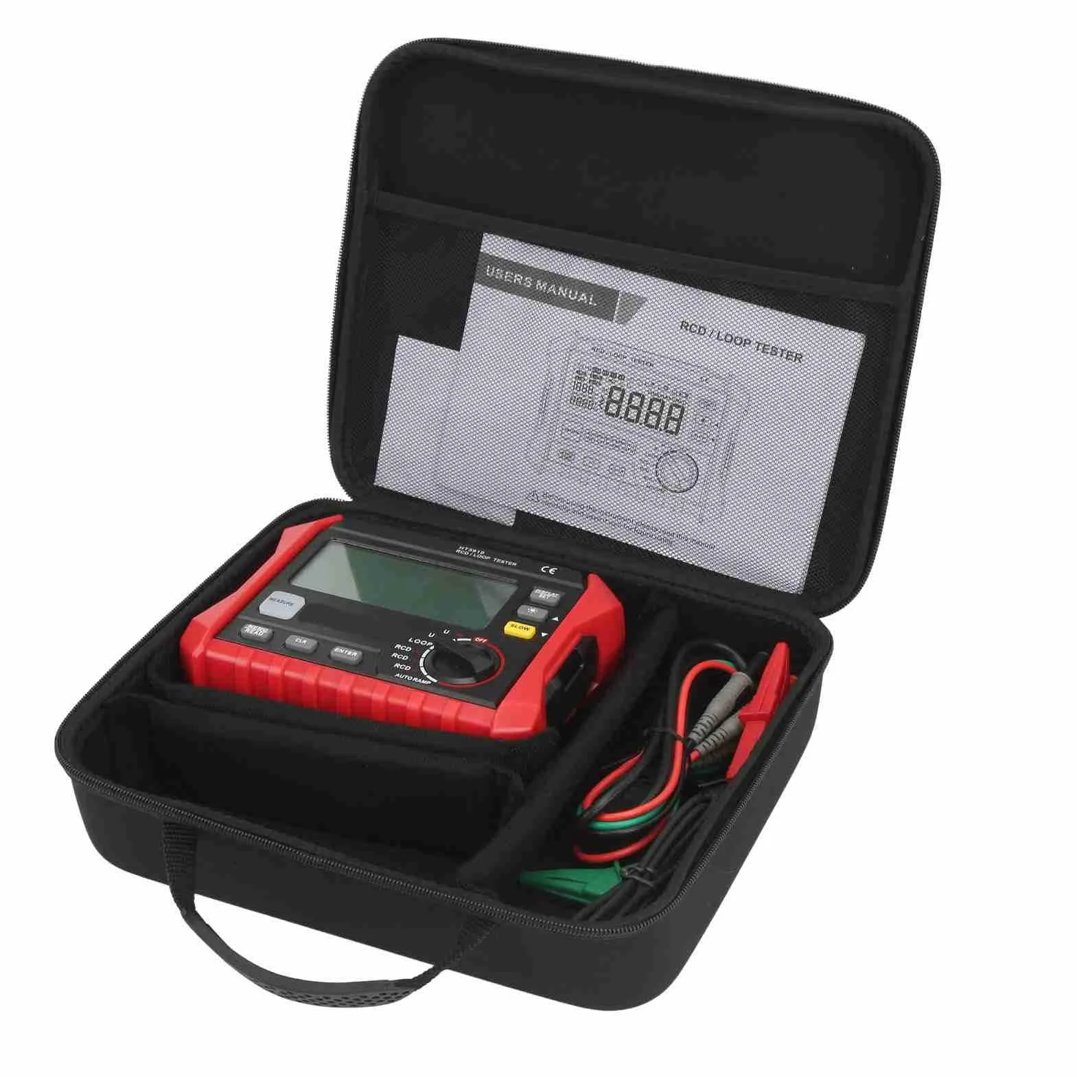 Eujgoov Digitales Isolationsprüfgerät RCD Tester Automatisches Schleifenimpedanzmessgerät für Elektroinstallationen
