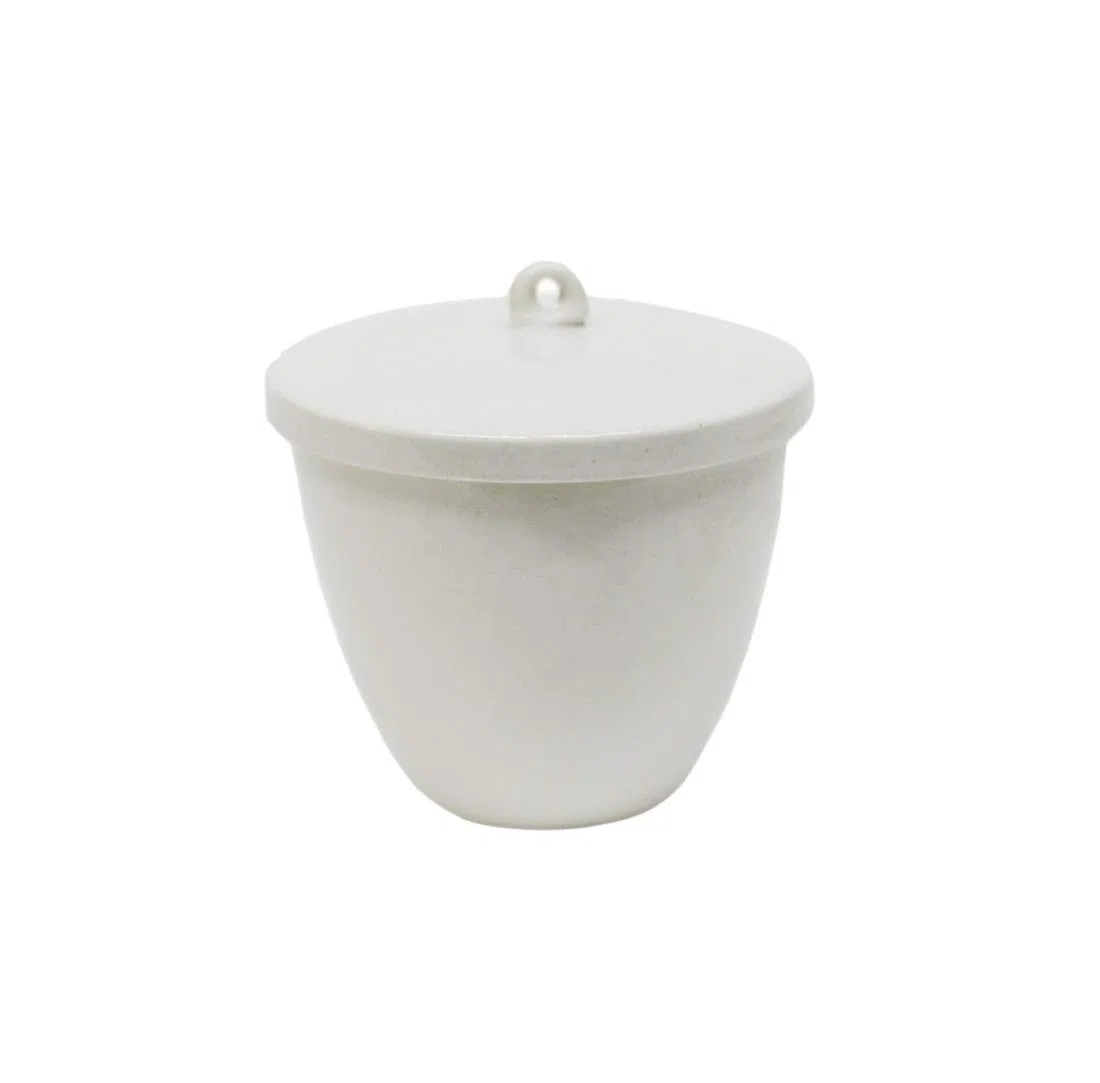 LLF Porzellan-Tiegel, mit Deckel für Labor, 20 ml, 30 ml, 40 ml, 70 ml, 100 ml, 200 ml, 300 ml