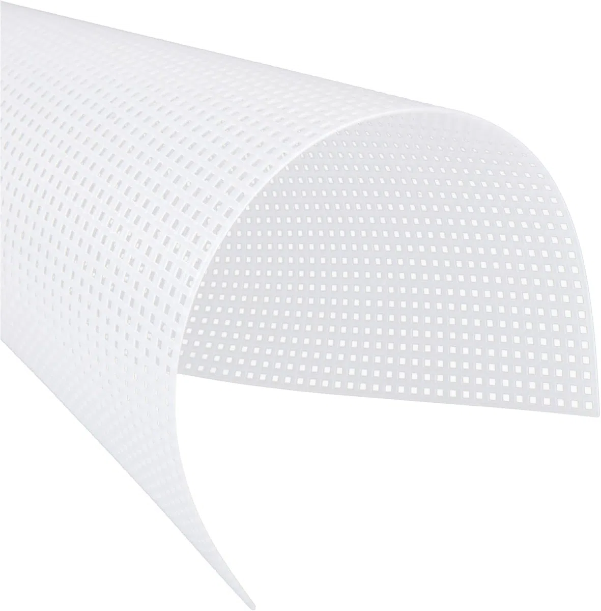 Plastikgitterfolien 4 Stück, Netzgewebe für Maskenaugen, weißes Kunststoffnetzleinwand für DIY-Handwerk, Stickerei, Stricken, Häkeln, Kreuzstich, Taschenherstellung