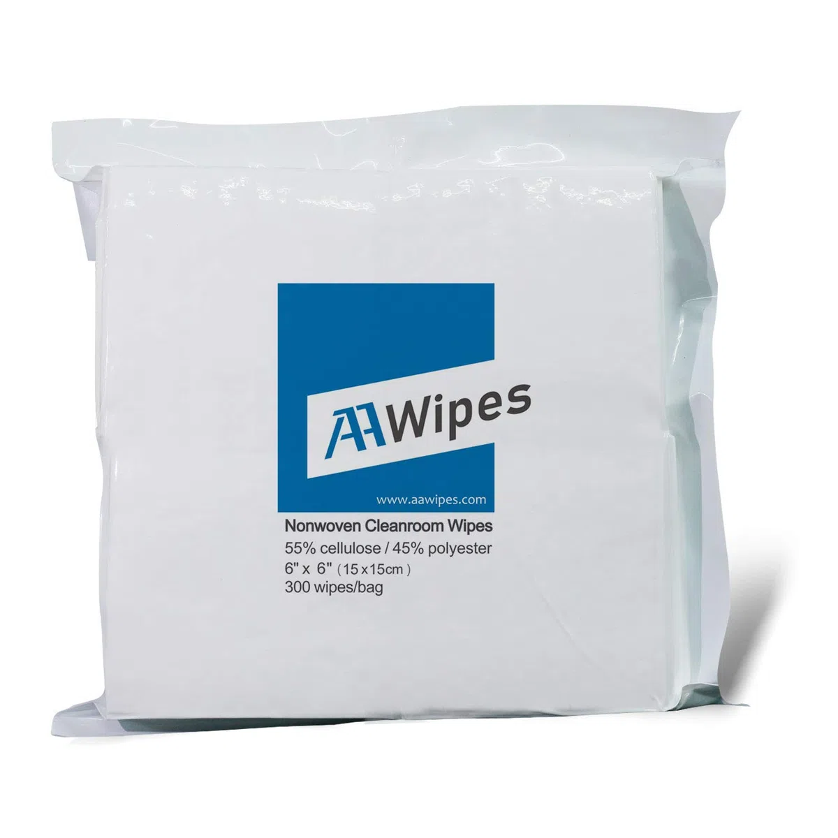 AAwipes Reinraum-Tücher, 15,2 x 15,2 cm, fusselfreie Wischtücher aus Zellulose/Polyester, Güteklasse A, 68 g, für Labor, Elektronik, Pharmazie, Druck- und Halbleiterindustrie (NW06806)