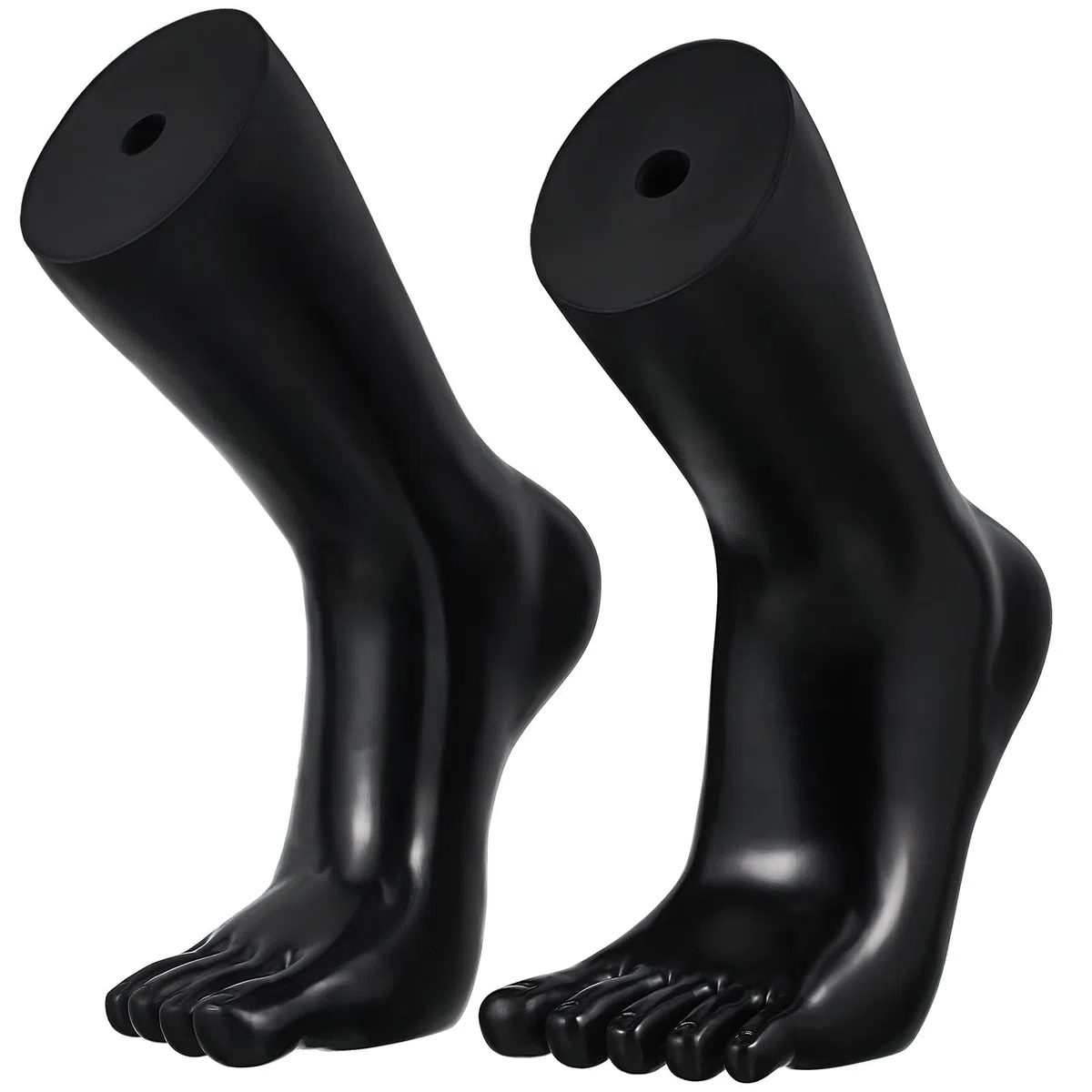 iplusmile 2 Stück Fußmodell Mannequin Sockendisplay: Fußmodell Schaufensterpuppe - Realistische Fußpuppe Für Socken Schuhe Fußkettchen Präsentation Ständer