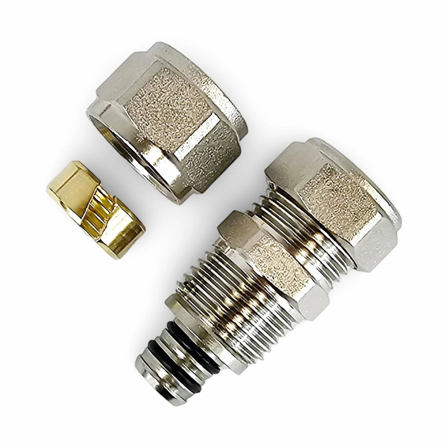 15mm -16mm (Cu-PEX) PEX PE-X Kupferklemmkupplung 5 Stück