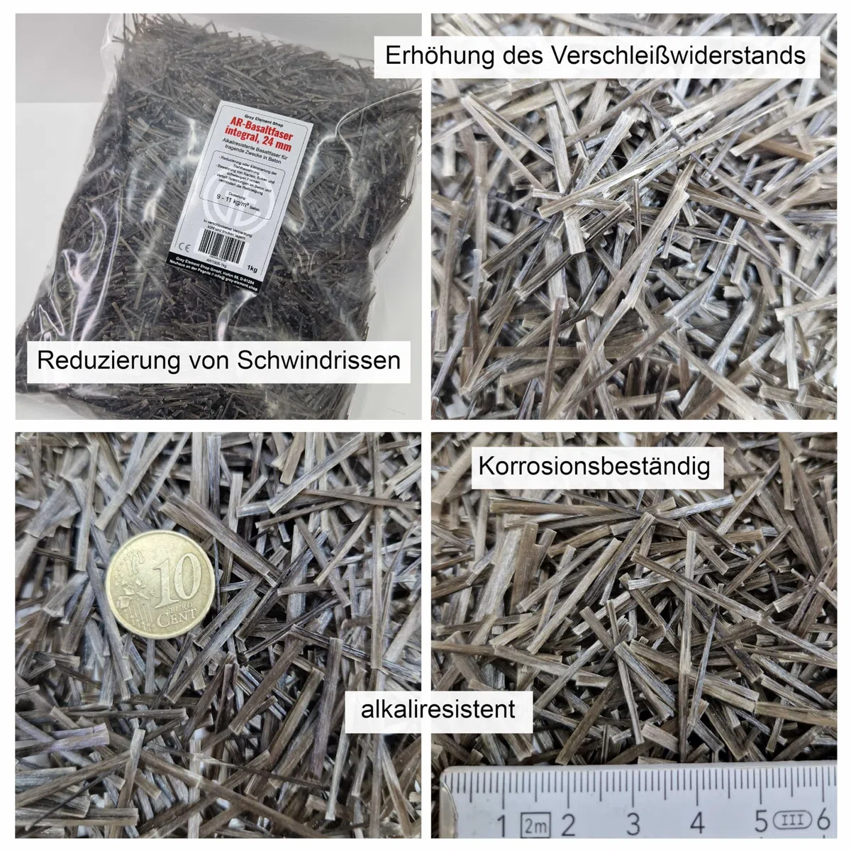 AR-Basaltfaser integral 24 mm, 0,5kg