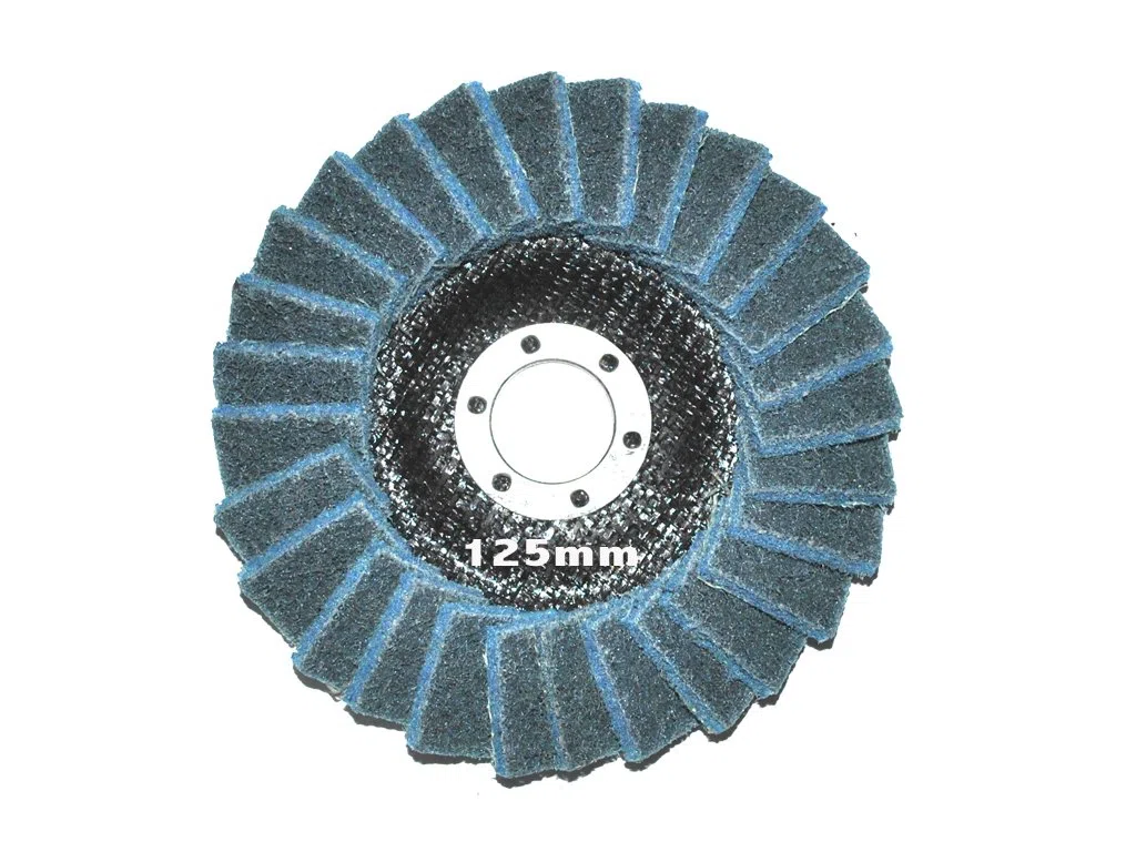 5 Stück 125mm Polierfächerscheibe Fein/Fine Vlies Polierscheibe, 22.23mm, Polier Scheibe.