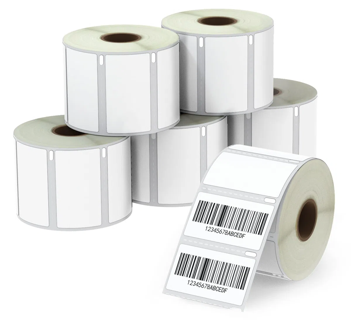 BETCKEY - 6 Rollen 11354 Selbstklebende Etiketten Kompatibel mit DYMO S0722540, 57mm x 32mm, 6000 Mehrzwecketiketten für LabelWriter 450, 4XL NICHT passend 550 oder 5XL