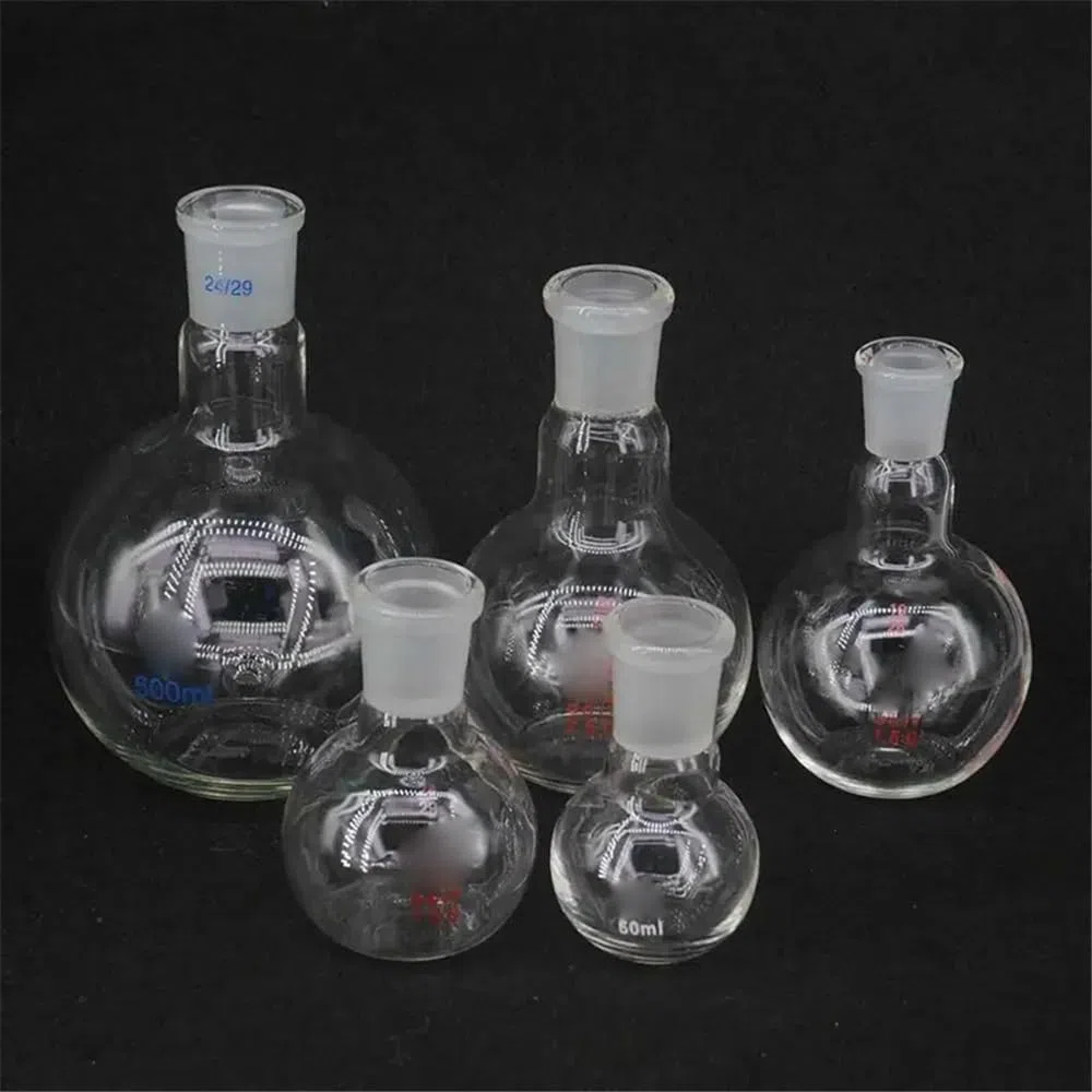 100 ml 150 ml 250 ml Borosilikatglas 19/26 24/29 29/32 Ein Mund Kurz Flachbodenkolben Kochendem for Labor(250ml Joint 29-32)
