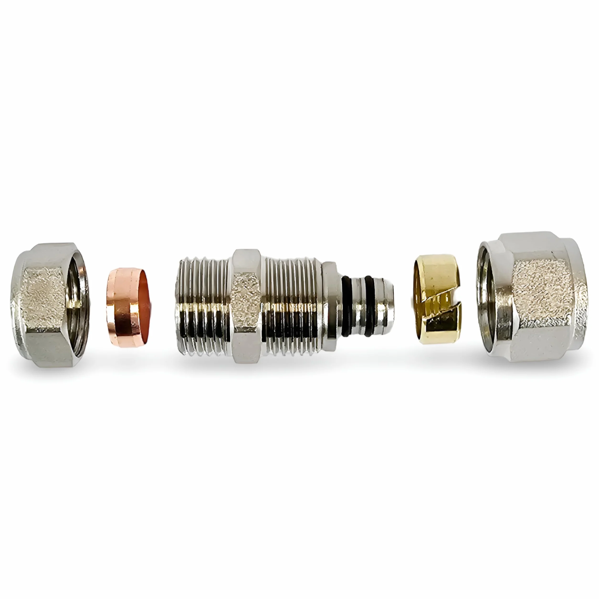 15mm -16mm (Cu-PEX) PEX PE-X Kupferklemmkupplung 5 Stück