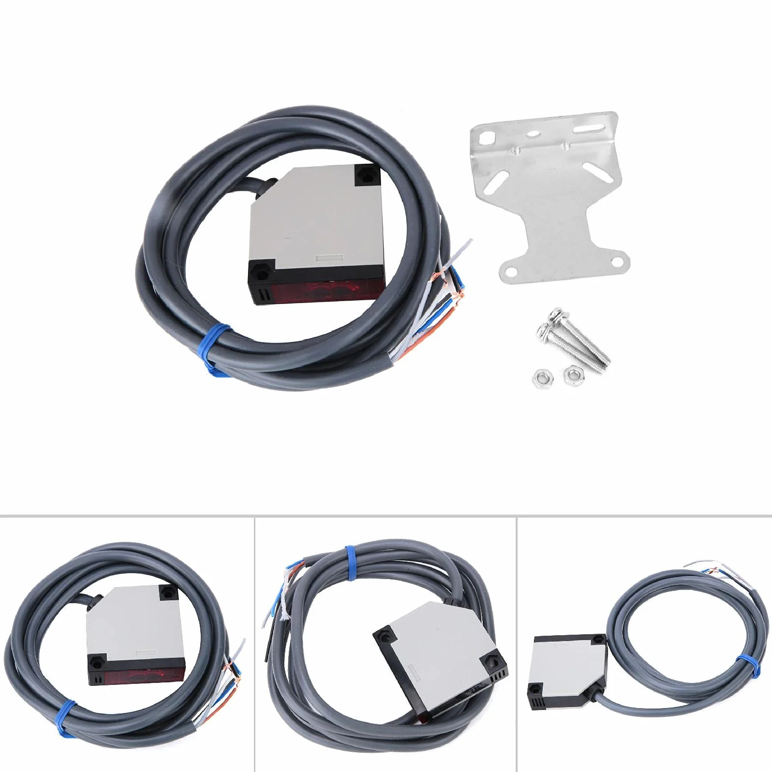 300 mm Empfindlicher Schaltsensor, E3Jk-Ds30M1 IP65 Gehäuse Diffuse Reflexionstyp Optoelektronisch mit feuerfestem ABS-Material für industrielle Automatisierung und Steuerung(DC12-24V)