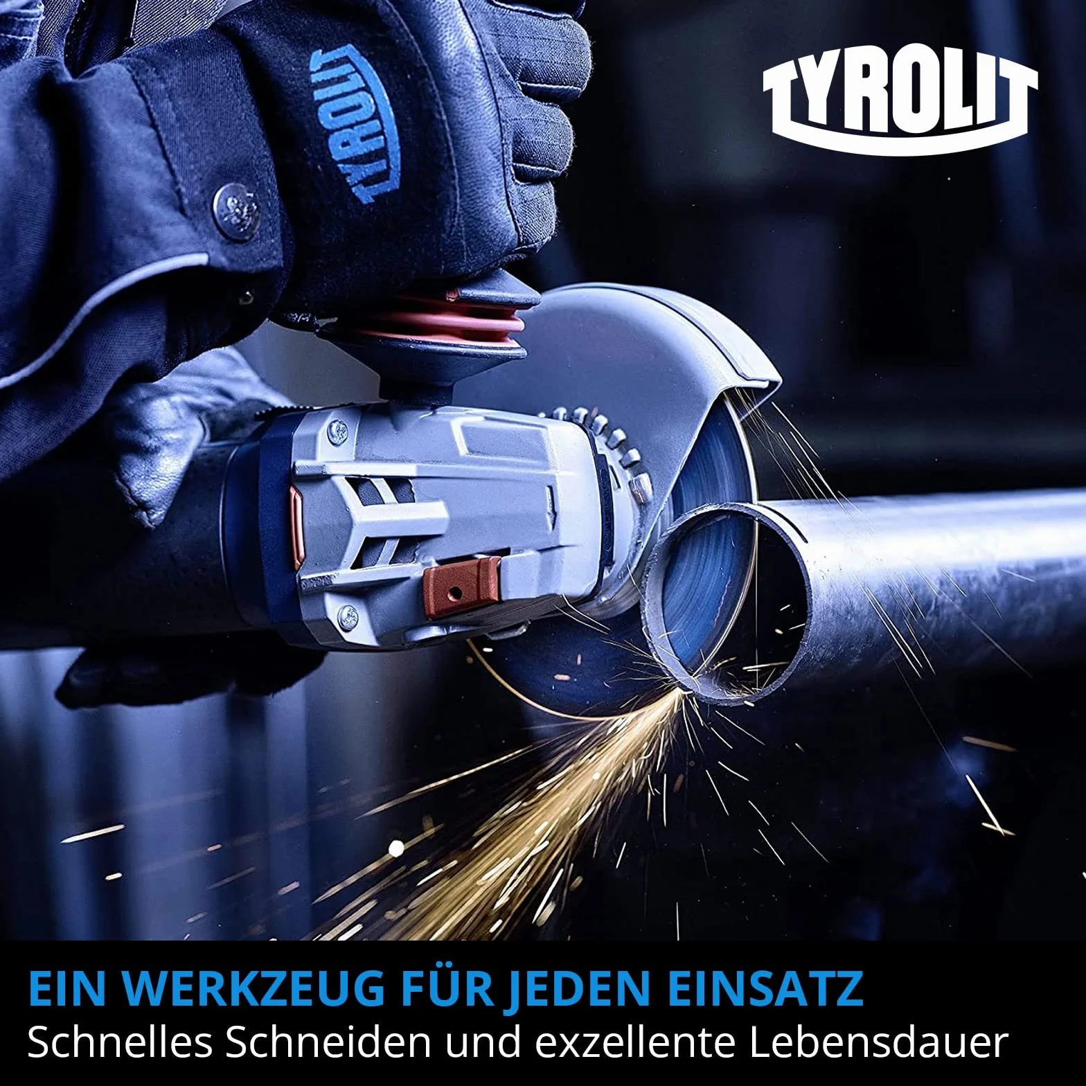 Tyrolit 25x Basic Trennscheiben 125 mm x 1mm x 22,23 mm A60Q | Trennscheiben für Metall, Stahl & Edelstahl I Extradünn für schnelles & gratarmes Trennen von Blechen oder Rohren | hohe Standzeit