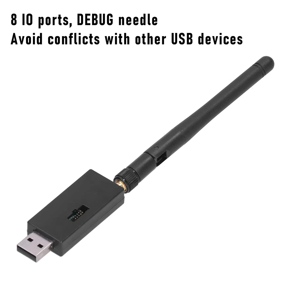 Zigbee Sniffer Bare Board USB-Schnittstelle Drahtloses Paketprotokoll-Analysatormodul mit Antenne für DIY-Entwicklungstests Lernen Experiment ABS PCB-Material (CC2531)