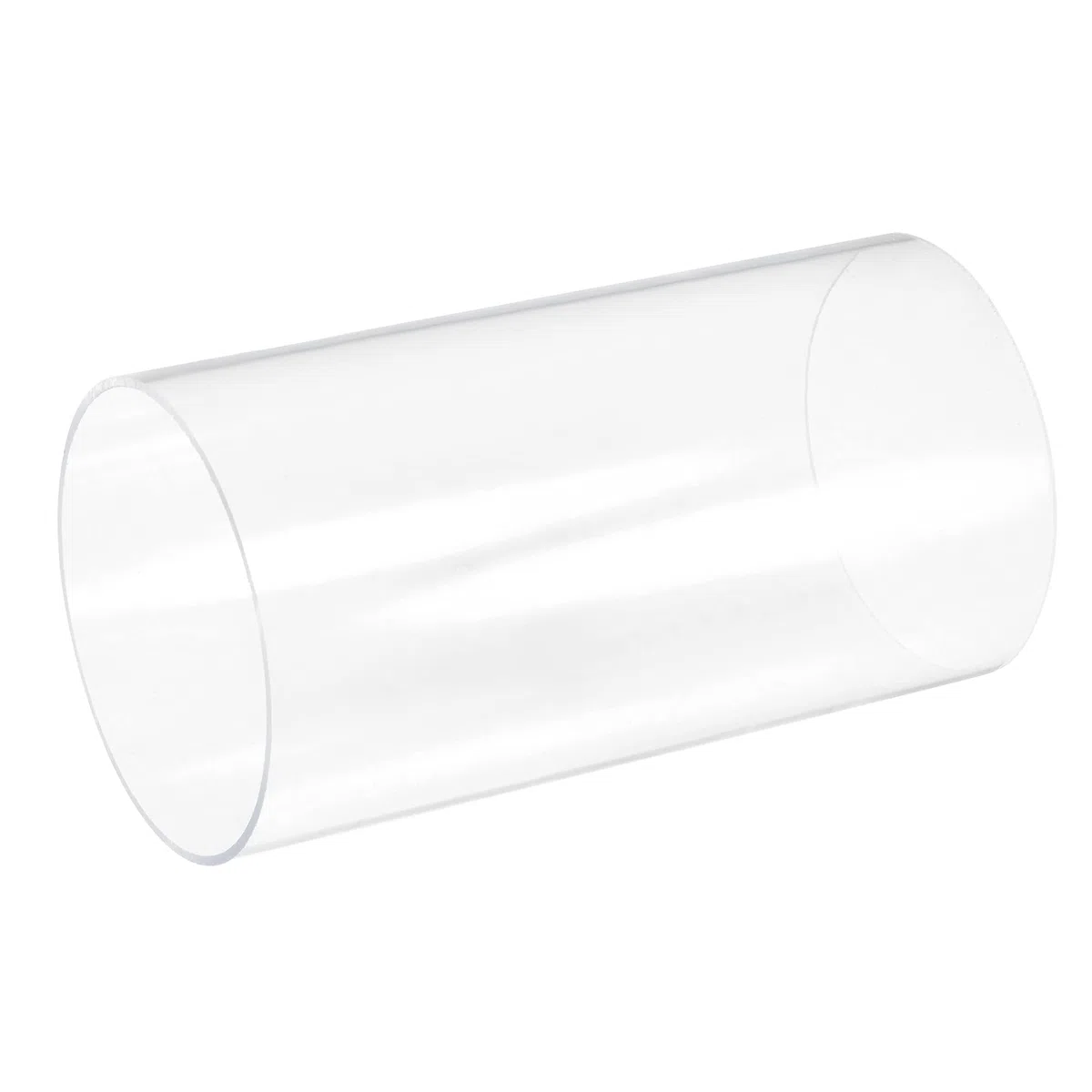 sourcing map PVC Transparent Rohr, Innendurchmesser 105mm Durchmesser 110mm LÄNGE 200mm Acryl Kunststoffrohr für Lampenbau, Stehlampen, Möbel