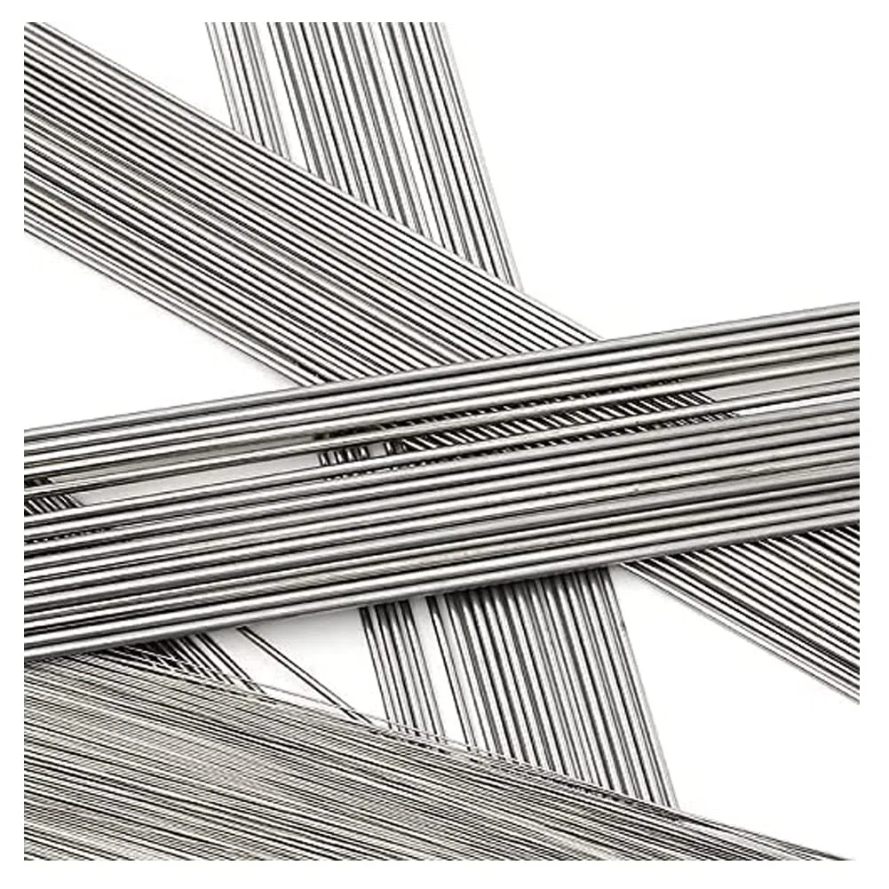 50 x Edelstahl-Federdraht, gerader Draht, Durchmesser 0,3 mm, Länge 50 cm.