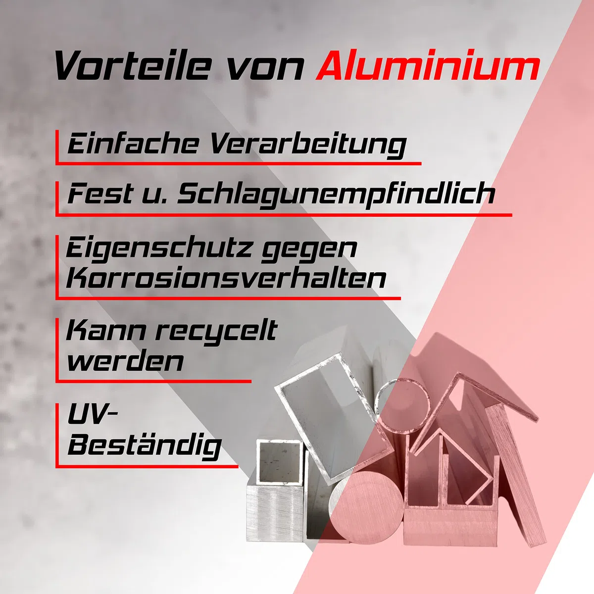 Aluminium Flachmaterial | AlMg4,5 | 50x40 mm | Länge: 250 mm +/- 5 mm