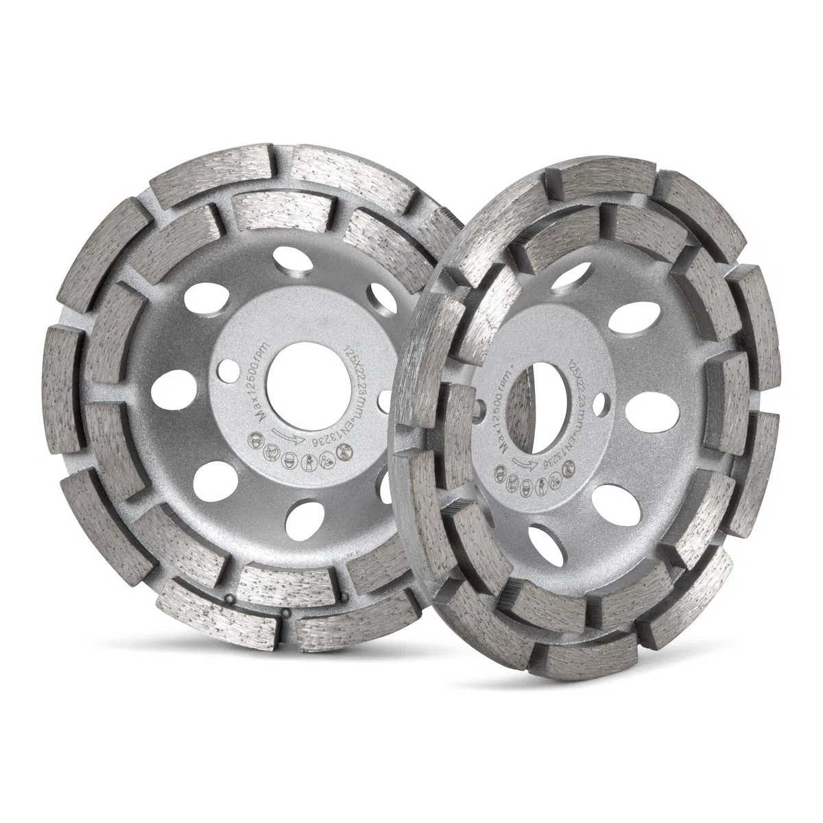 Professionelle Diamant-Topfscheibe 125 Mm Für Beton, Granit, Naturstein - 125 Mm X 22,2 Mm, Zweireihige Diamantschleifscheibe Für Effektive Oberflächenbearbeitung