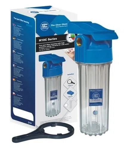 WASSERFILTER GEHÄUSE 10" Gewinde 1/2",3/4",1" FILTERGEHÄUSE / 10 bar (FHPR-HP1) (3/4")