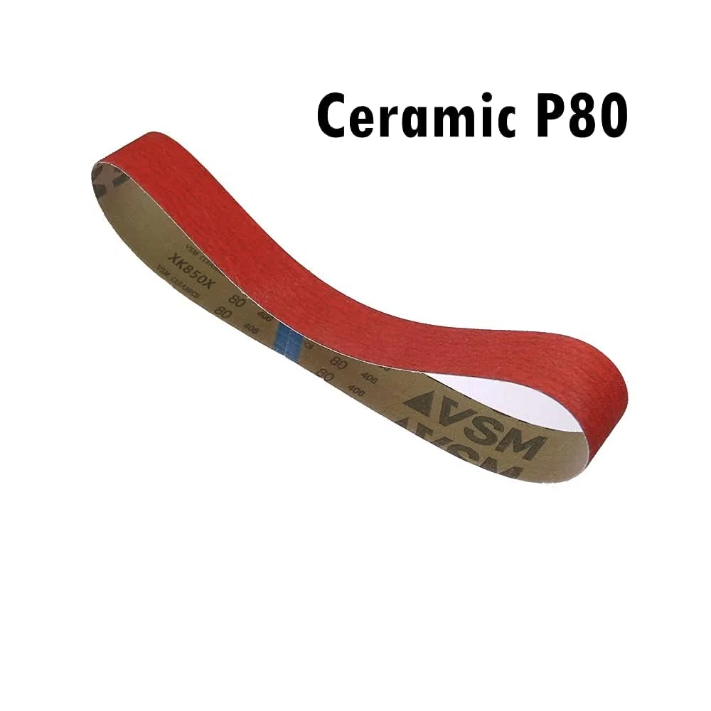Schleifbänder, Sandstrahlwerkzeuge, VSM XK850X Keramik-Schleifbänder for Schleifen von superhartem Metall, 4 Stück(MIX,762x25mm)