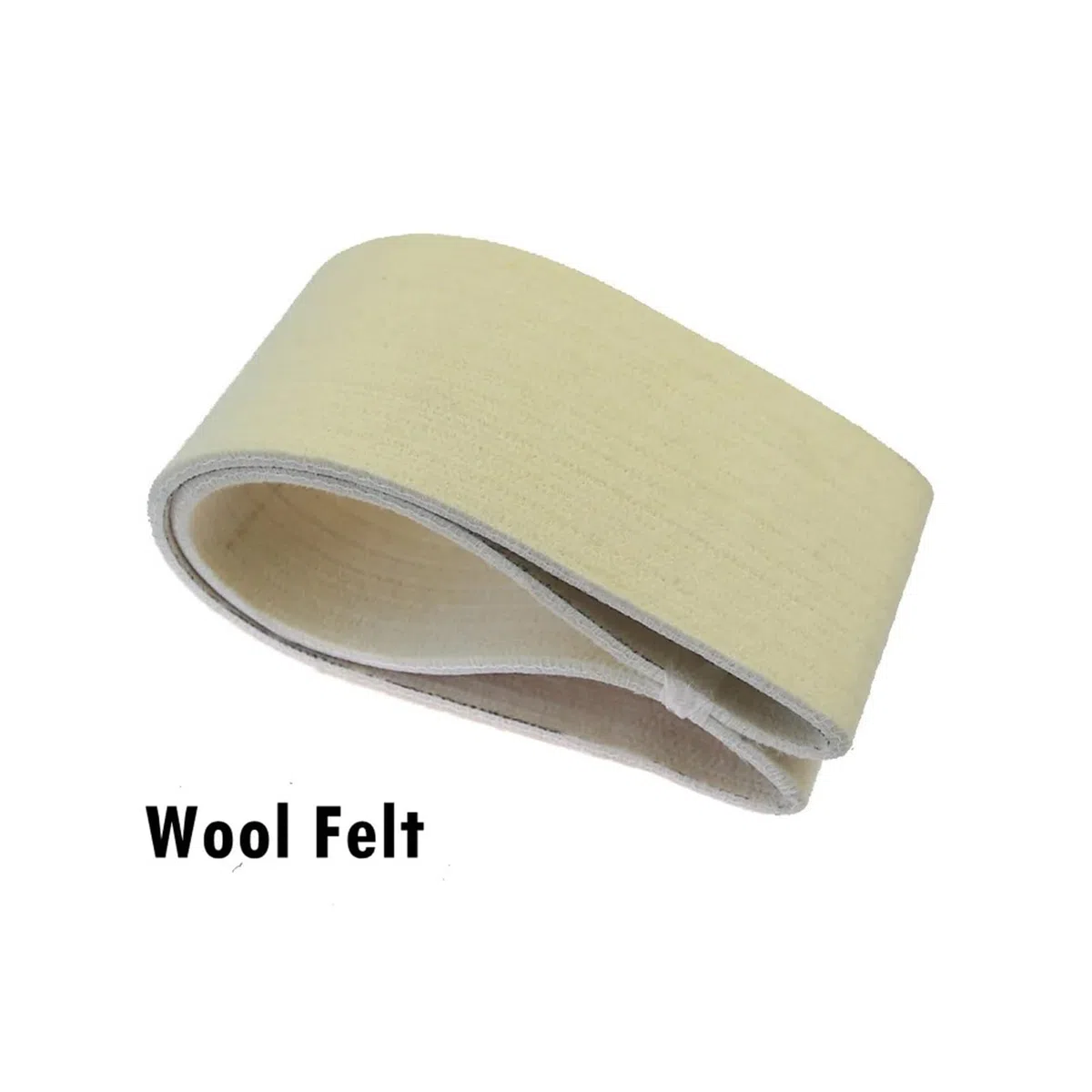 1 Stück Wollfilz-Schleifband for Edelstahlrohre, Hochglanzpolitur(610 x 100mm)