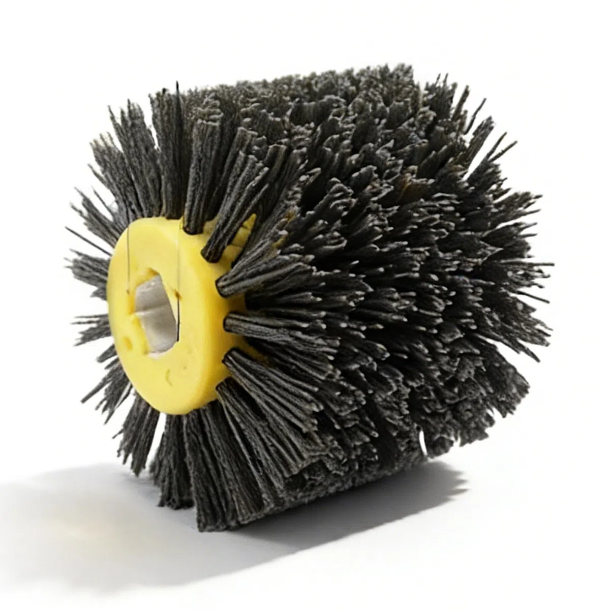 Schleifbürsten #120 Körnung, 120x100mm Nylonbürste Polierbürste zum Holzverarbeitung, Grit Bürsten Bristle Pinsel Borstenbürste für Satiniermaschine Drahtziehrad für Holz Winkelschleifer Bohrmaschine