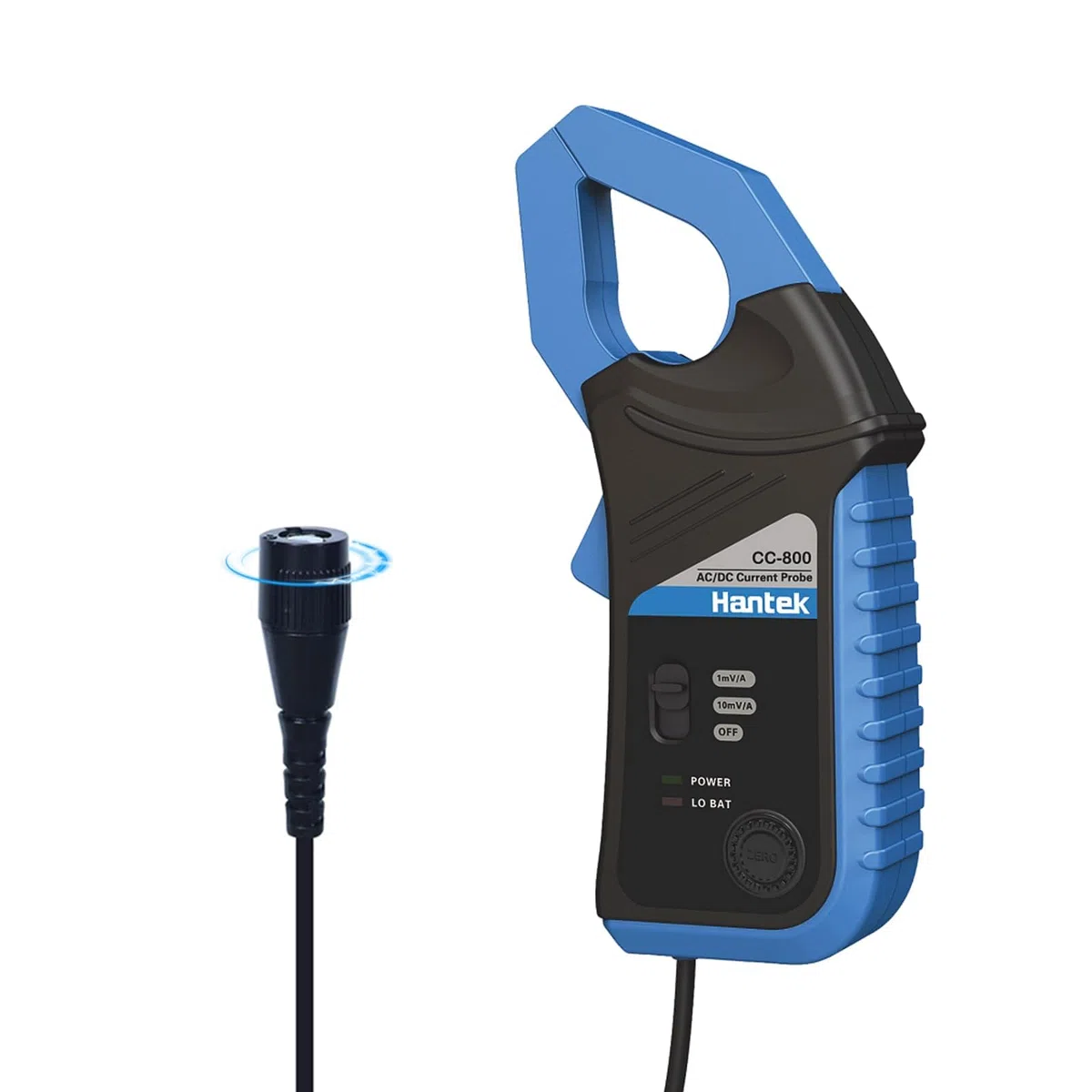Hantek CC-800 AC/DC Stromzange 5KHz Bandwidth 800A DC, Digitales Stromzangen-Multimeter Messgerät mit BNC-Anschluss Stromzangenmessgerät, Strom-Wellenformzange Oszilloskop-Zubehör