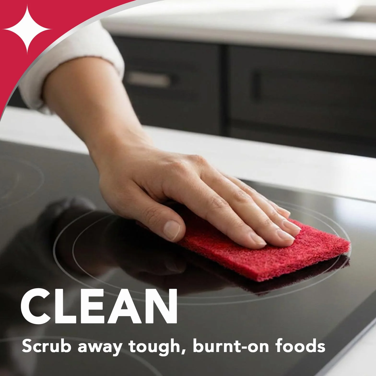 Weiman Products Cook Top Scheuerpad, 3 Stück, 6 Stück pro Packung