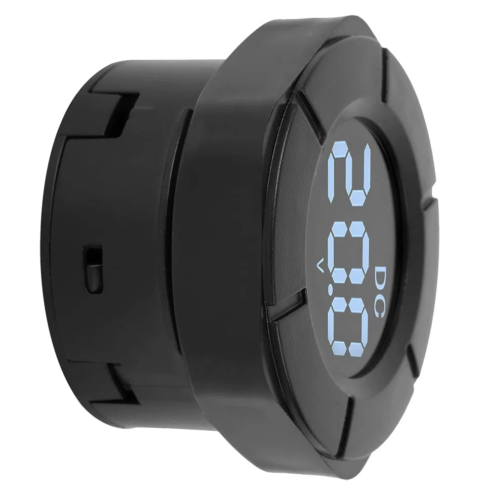 Digital Voltmeter DC 0-300V Autospannungsmesser - Rundes LCD -Display, Vielseitig für die Automobil und Heimnutzung, Genaue Spannungstester