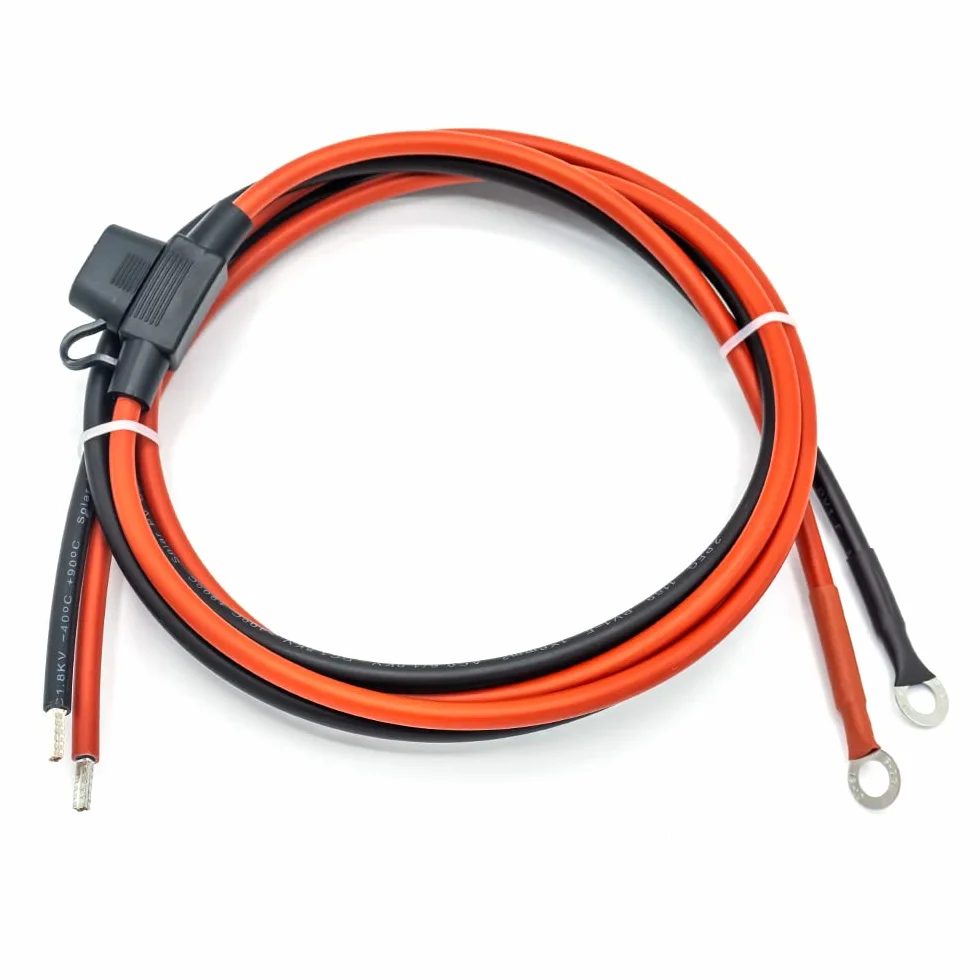 WATTSTUNDE Batteriekabel mit Sicherung - Solar Akku zu Laderegler 1,5m (4mm² mit 20A Sicherung)