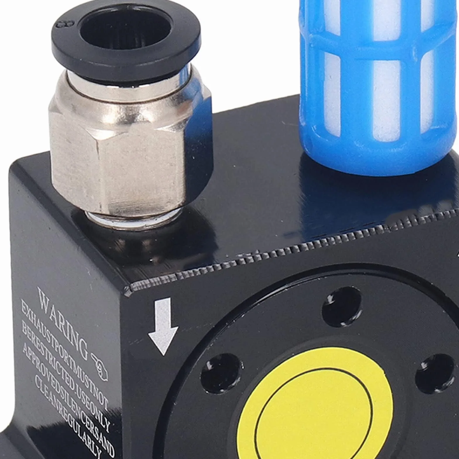 Pneumatischer Turbinenvibrator G1/8 Zoll Luftturbinenoszillator mit Einstellbarer Frequenz Geräuscharm für Industrielle Anwendungen Vibrationsgerät