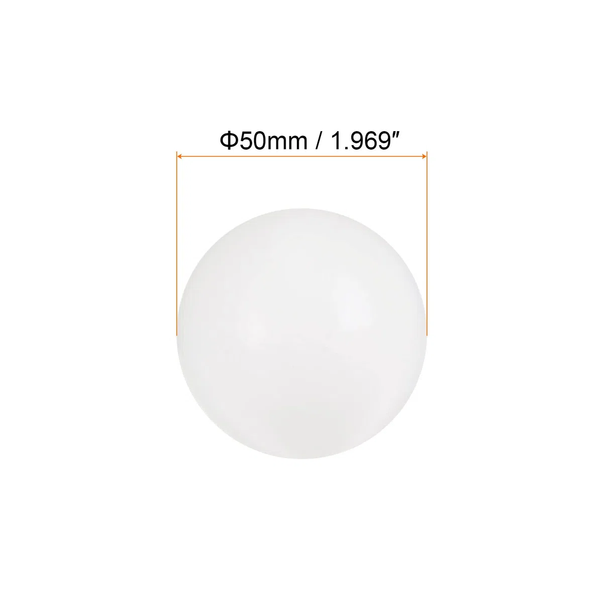 sourcing map PA6 Nylon Solid Plastik Bälle 50mm G3 Präzision Lager Kugel