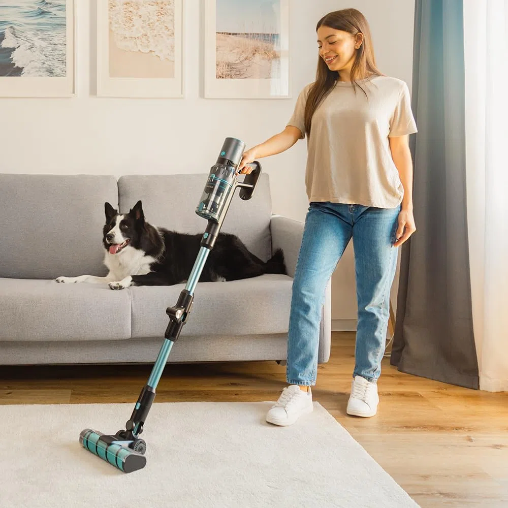 Cecotec Kabelloser Stielstaubsauger Conga Rockstar 3500 Storm Flex Animal. 3 in 1, Parallelzyklon, 500 W, 30 kPa, 150 AW, 70 Minuten Laufzeit, Flexibler Schlauch, Jalisco-Bürste, Zubehör für Tiere