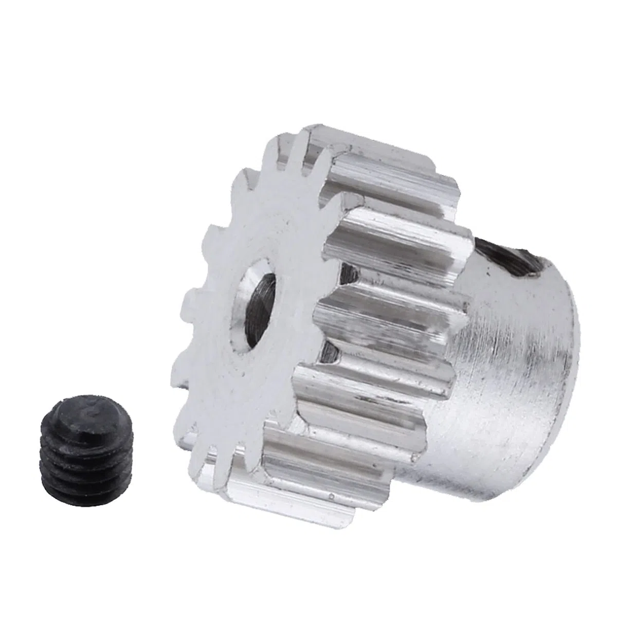 Ritzel-Zahnradsatz, Ritzel, 1 Stück, 15 Zähne, Stirnrad, 0,7 Modul, 15 T, Stahlmetall, Motorritzel, 2,2 mm Bohrungswelle, Motorstufen-Stirnrad, Bohrungswelle(Sliver)